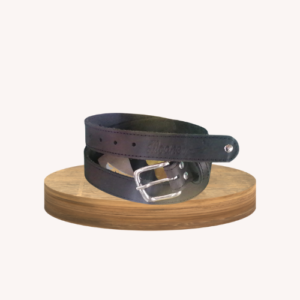 Moaner Black Leather Belt 38mm